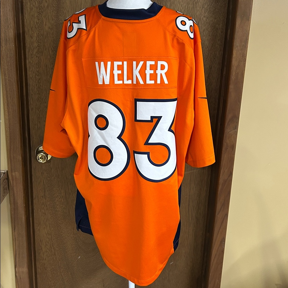 NFL Orange and Navy XXL Jersey Nike Wes Welker On Field Denver Broncos #83 - Picture 5 of 9